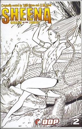 Sheena, Queen of the Jungle (2007) issue 2-D Tim Seeley Sketch Cover