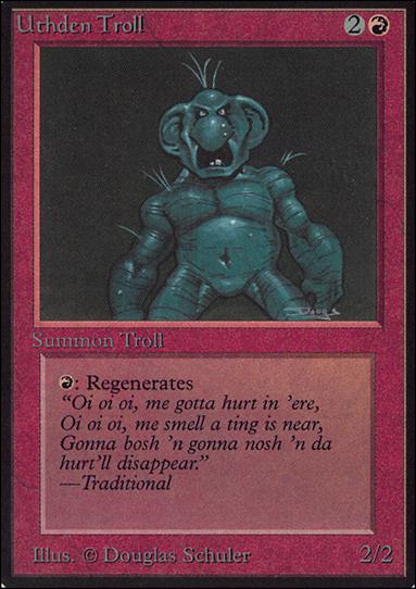 Magic the Gathering: Limited Edition Alpha (Base Set) card 180 Uthden Troll