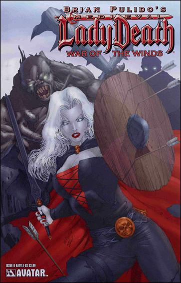 Brian Pulido's Medieval Lady Death: War of the Winds issue 6-D Battle Cover