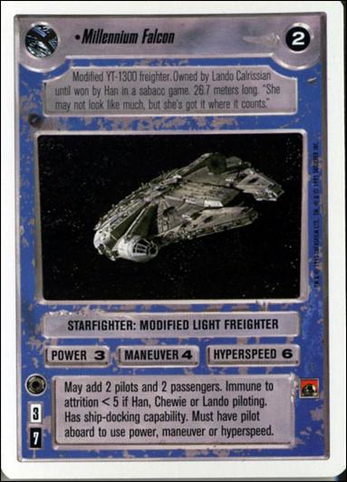 Star Wars: Premiere Unlimited (Base Set) card 305 Millennium Falcon