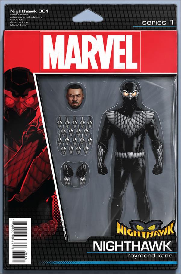 Nighthawk (2016) issue 1-D John Tyler Christopher Action Figure Cover