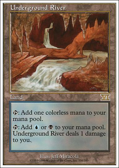 Magic the Gathering: 6th Edition (Base Set) card 330 Underground River