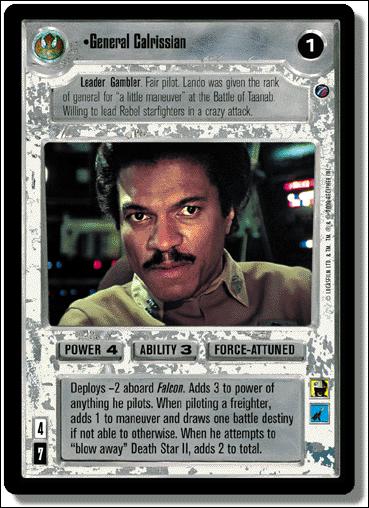 Star Wars: Death Star II Limited (Base Set) card 104 General Calrissian