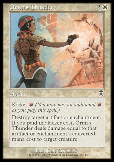 Magic the Gathering: Apocalypse (Base Set) card 15 Orim's Thunder