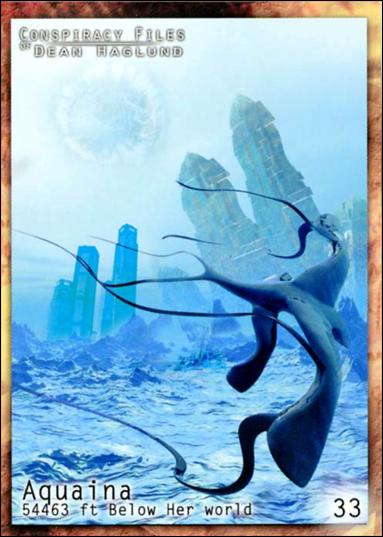 Conspiracy Files of Dean Haglund (Base Set) card 33 Aquaina 54463 ft Below Her World