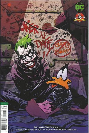 Joker / Daffy Duck Special issue 1-B Sanford Greene Cover