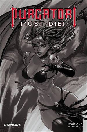 Purgatori Must Die! issue 1-I Collette Turner 1:20 B&W Cover