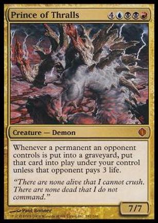 Magic the Gathering: Shards of Alara (Base Set) card 182 Prince of Thralls