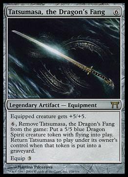 Magic the Gathering: Champions of Kamigawa (Base Set) card 270 Tatsumasa, the Dragon's Fang