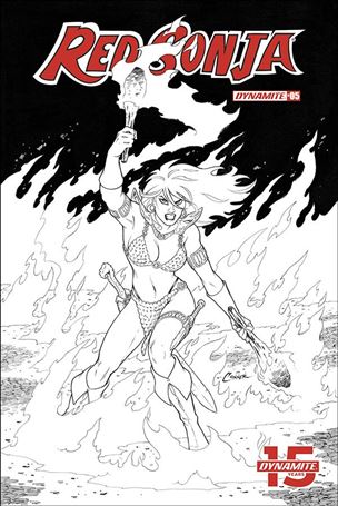 Red Sonja (2019) issue 5-G Amanda Conner 1:20 Black & White Cover