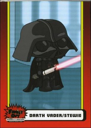 Family Guy Presents Episode IV A New Hope (Base Set) card 7 Darth Vader / Stewie