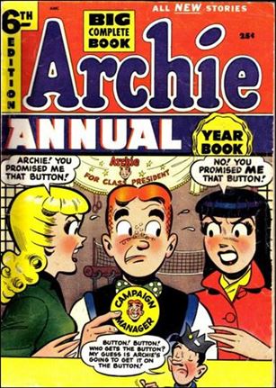 Archie Annual issue 6-B 25 Cent Price Cover