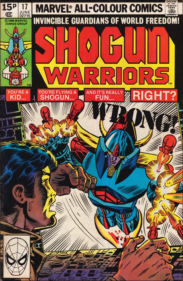 Shogun Warriors issue 17-B UK Price Cover