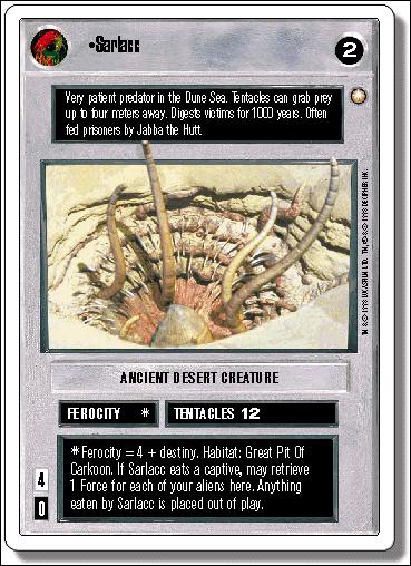 Star Wars: Second Anthology (Base Set) card 1 Sarlacc