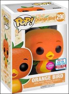 POP! Disney figure 290-B Orange Bird (Flocked) NYCC 2017 1/1000