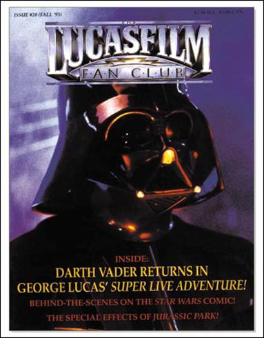 Lucasfilm Fan Club Magazine issue 20 Darth Vader
