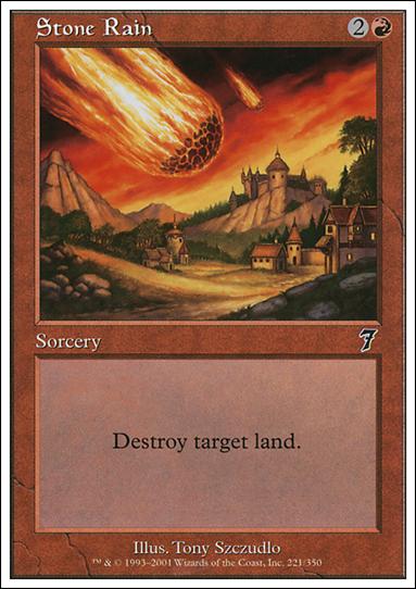 Magic the Gathering: 7th Edition (Base Set) card 221 Stone Rain