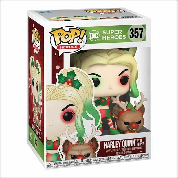 POP! Heroes figure 357 HArley Quinn with helper