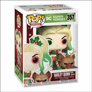 POP! Heroes figure 357 HArley Quinn with helper