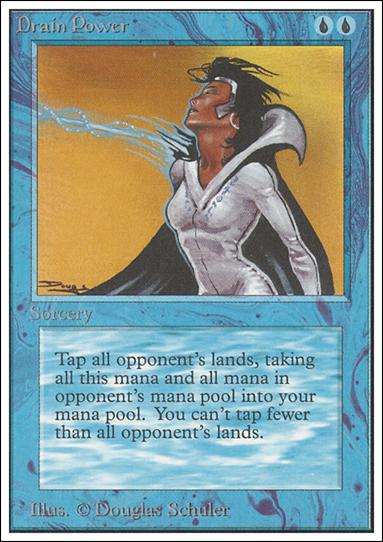 Magic the Gathering: Unlimited (Base Set) card 57 Drain Power