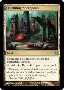 Magic the Gathering: Duel Decks: Ajani vs. Nicol Bolas card 74 Crumbling Necropolis