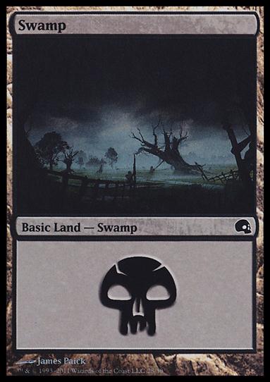 Magic the Gathering: Premium Deck Series: Graveborn (Base Set) card 28 Swamp