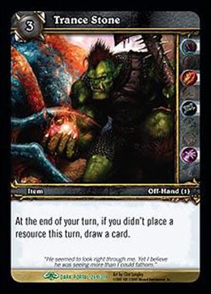 World of Warcraft: Through the Dark Portal (Base Set) card 269 Trance Stone