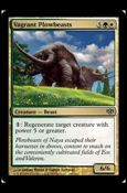 Magic the Gathering: Conflux (Base Set) card 129 Vagrant Plowbeasts