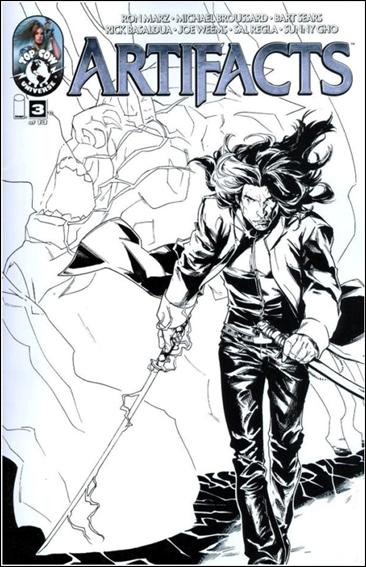 Artifacts (2010) issue 3-C Kalman Andrasofszky 1:50 B&W Cover