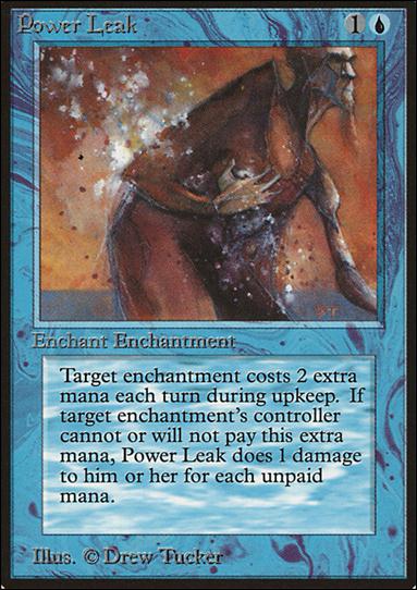 Magic the Gathering: Limited Edition Beta (Base Set) card 72 Power Leak