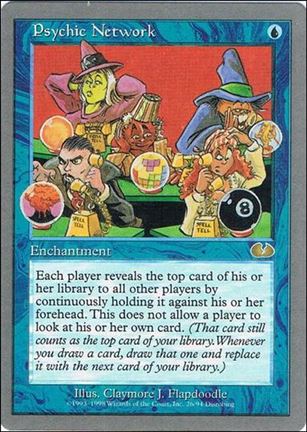 Magic the Gathering: Unglued (Base Set) card 26 Psychic Network