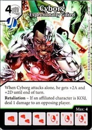 DC Comics Dice Masters Justice League  card 84 Cyborg - Exceptionally Gifted