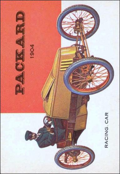 World on Wheels (Base Set) card 133  Packard Racing Car 1904