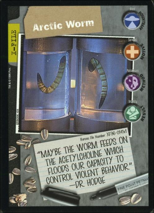 X-Files: Premiere Edition (Base Set) card XF96-0141v1 Arctic Worm
