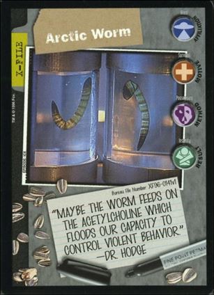 X-Files: Premiere Edition (Base Set) card XF96-0141v1 Arctic Worm