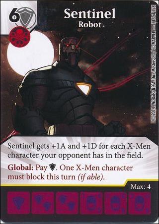 Marvel Dice Masters Uncanny X-Men  card 115 Sentinel: Robot