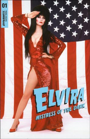 Elvira, Mistress of the Dark (2018) issue 1-Q Stars and Stripes Photo Cover