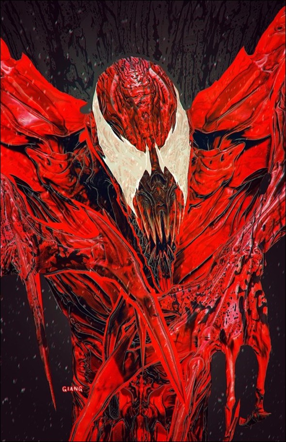Eddie Brock: Carnage issue 1-K Retailer Ex. John Giang Neg. Bleed Virgin Cover