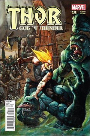 Thor: God of Thunder issue 25-C Simon Bisley Cover