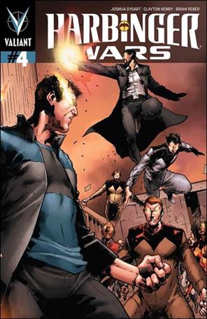 Harbinger Wars issue 4-B Trevor Hairsine Wraparound Cover