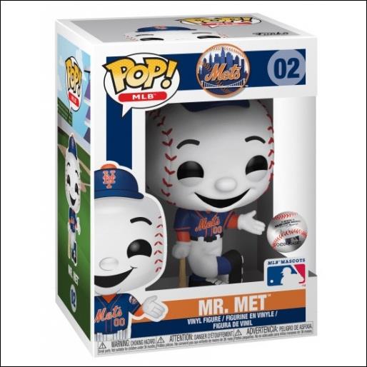 Pop! MLB Mascots figure 2 Mr. Met (Blue Jersey)