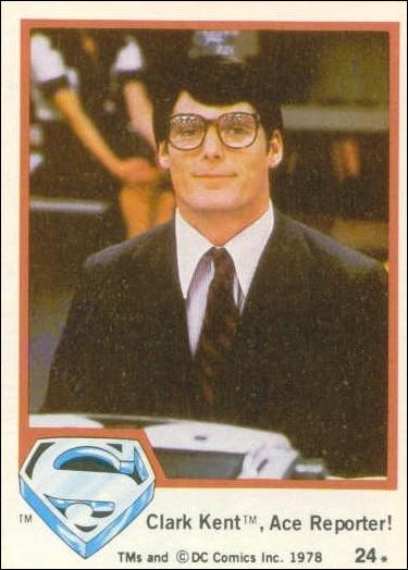 Superman (Movie) Series 1 (Base Set) card 24 Clark Kent, Ace Reporter!