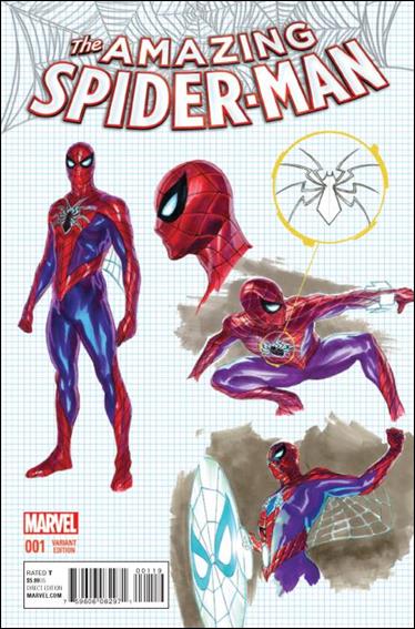 Amazing Spider-Man (2015) issue 1-D Alex Ross 1:20 Design Cover