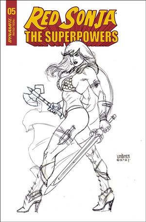 Red Sonja: The Superpowers issue 5-N Joseph Michael Linsner 1:20 Black & White Cover