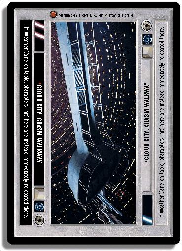 Star Wars: Cloud City Limited (Base Set) card 77 Cloud City: Chasm Walkway