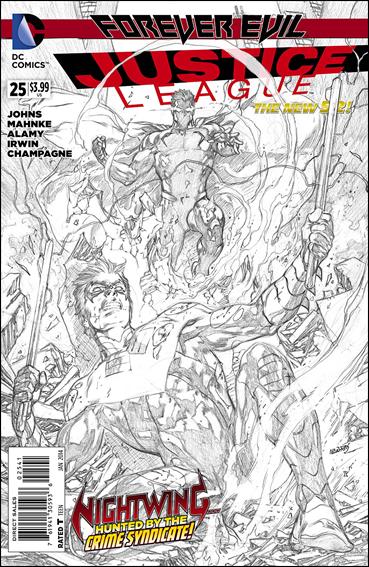 Justice League (2011) issue 25-E Ivan Reis 1:100 Sketch Cover