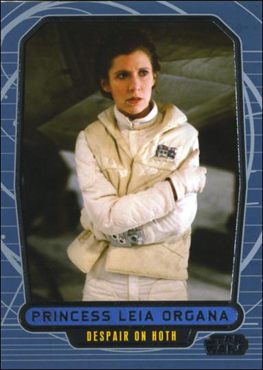 Star Wars Galactic Files (Base Set Variant Subset) card 125 Princess Leia Organa - Despair on Hoth