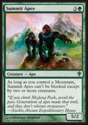 Magic the Gathering: Worldwake (Base Set) card 114 Summit Apes