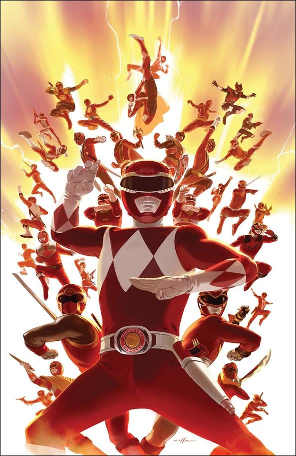 Mighty Morphin Power Rangers issue 26-C Carlos Villa 1:25 Cover