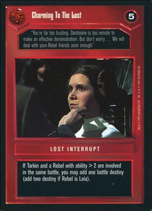 Star Wars: Premiere Limited (Base Set) card 72 Charming To the Last